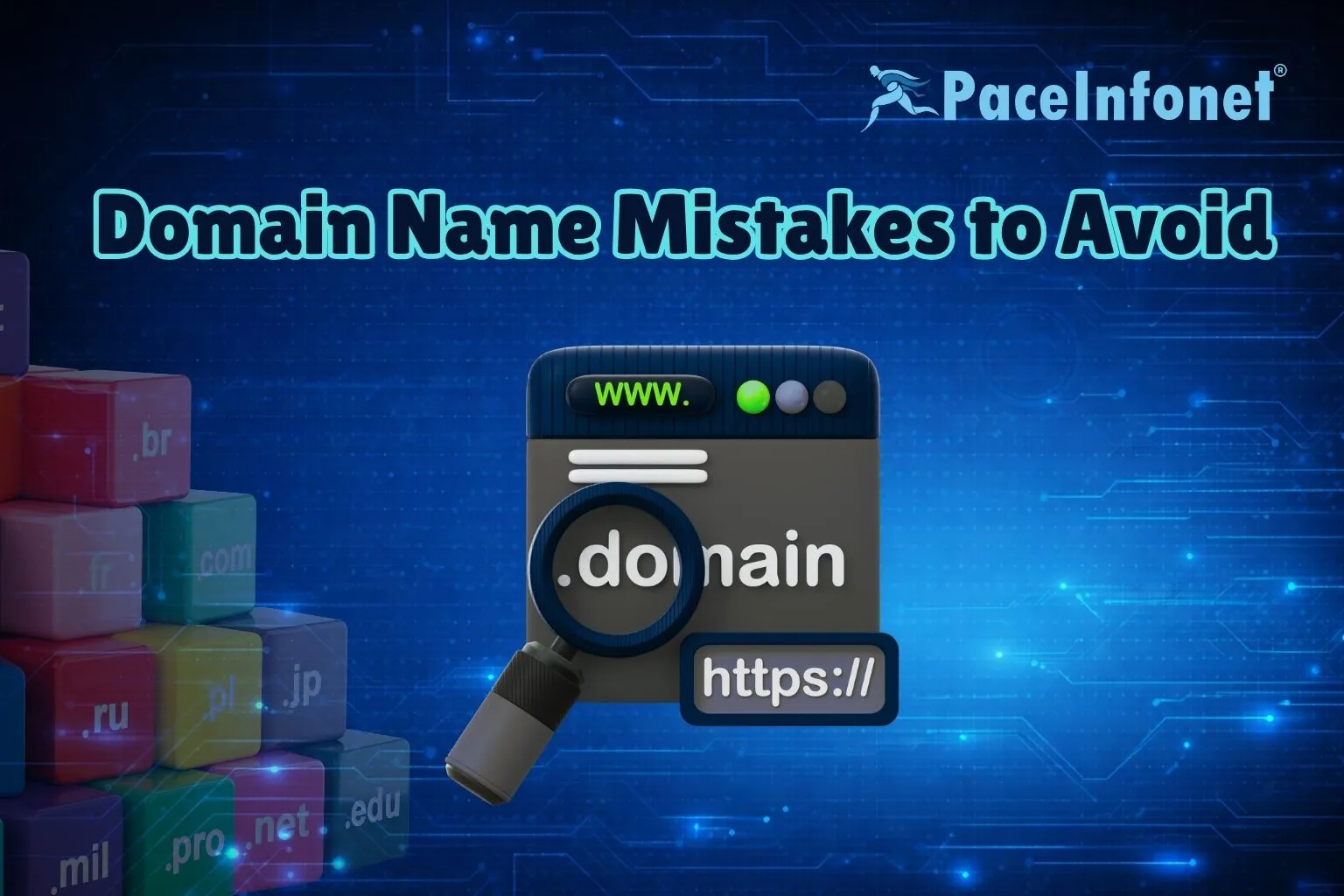 Illustration for Common Domain Name Mistakes That Can Hurt Your Brand & Website Growth.