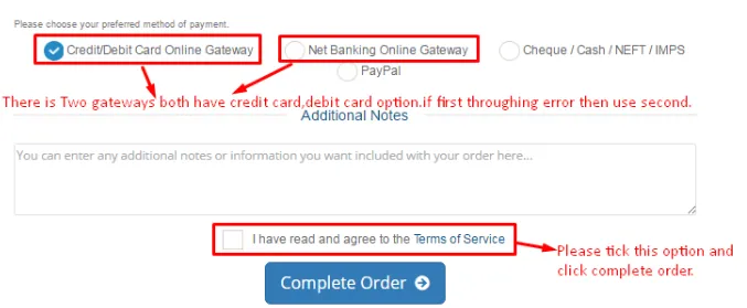 Screenshot showing how to buy web hosting on paceinfonet com step 9